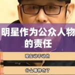 明星作为公众人物的责任